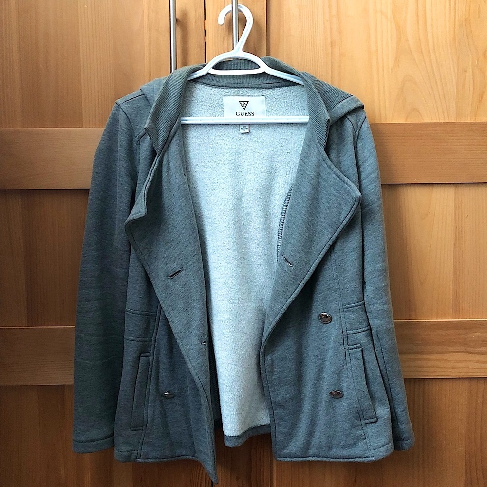 Guess Gray Sweater Jacket